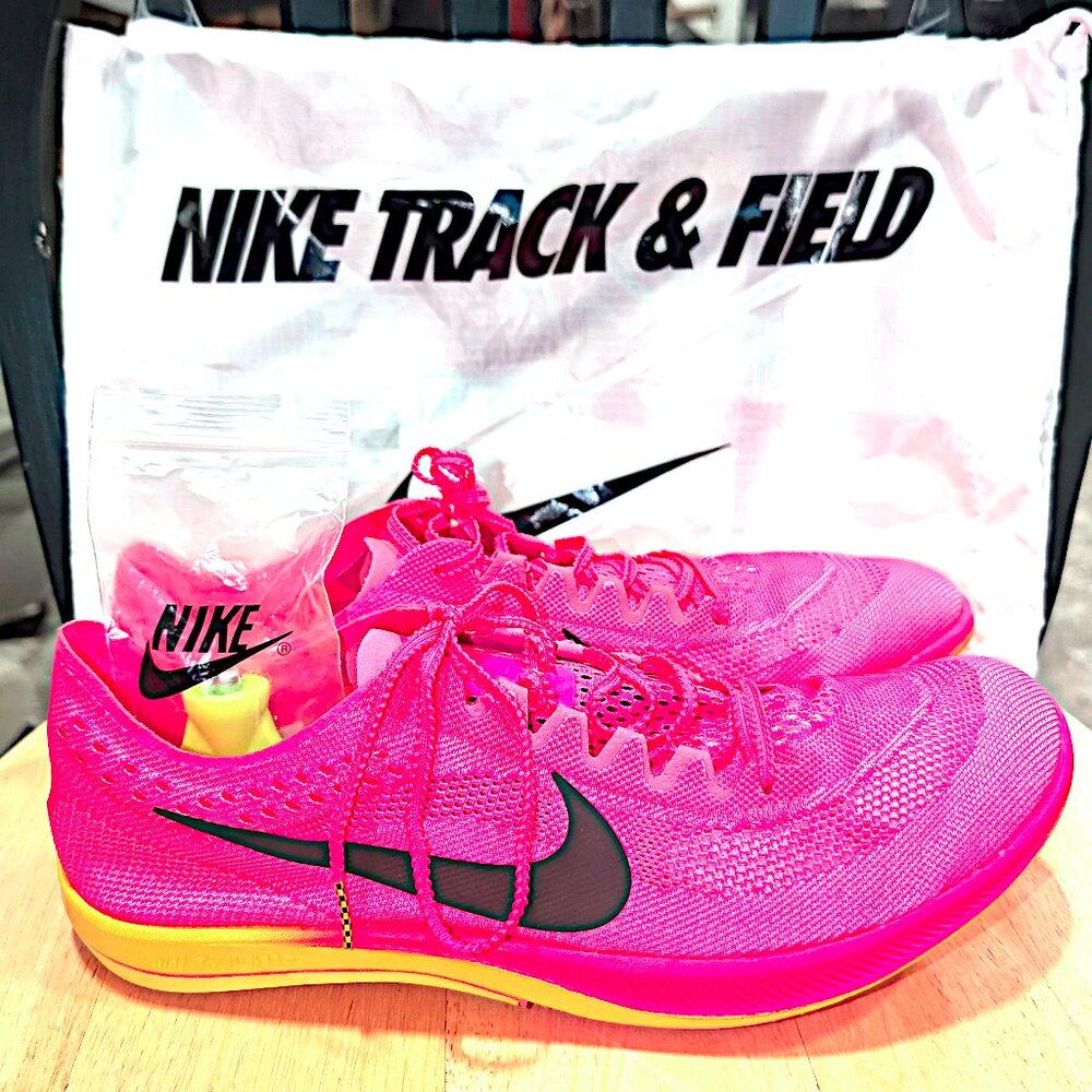 Nike ZoomX Dragonfly Hyper Pink Orange Track Shoes Mens Size 13 CV0400-600 New